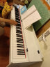 尼乐（Nriol）88键电钢琴重锤数码钢琴家用智能学生幼师成人考级初学 考级V3重锤木纹白(翻盖)+琴凳 实拍图