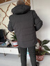 啄木鸟中老年人羽绒服男加厚款连帽老人短款外套爸爸装冬天衣服爷爷袄子 深灰 2XL 实拍图