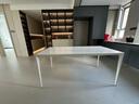 苏格情调岩板岛台餐桌佛山品质家具德利丰依诺岩板现代极简航空铝合金餐桌 香奈兒奶白【哑光/依诺岩板】 160*80*74cm 实拍图