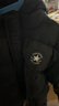 Converse匡威儿童男童连帽羽绒服秋冬新品保暖外套女童短款加厚红色面包服 正黑色 150 /72 【建议身高140-152cm】 实拍图