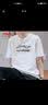 李宁（LI-NING）短袖t恤男装夏季新款棉质吸湿透气运动半袖男上衣圆领logo运动服 标准白 M/170 实拍图