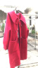 苏洛琳（SULUOLIN）红色双面绒高档毛呢大衣女士装2023年秋冬季新款中长小个呢子外套 红色 S(建议：85-110斤) 实拍图