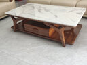 裕润乌金木沙发实木皮沙发高档客厅简约小户型贵妃转角佛山新中式家具 1.4米-茶几（单个） 实拍图