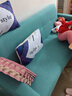 卓芝 布艺沙发床客厅卧室组合家具北欧现代小户型出租房公寓折叠沙发 1号浅绿色(棉麻布) 3人位(1.7米长*宽0.95米)配2抱枕 实拍图