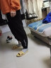 Tim Peake休闲裤男时尚潮流束腿裤刺绣字母灯芯绒长裤男工装裤男HK22394 黑色 XL 实拍图