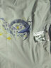 雅鹿短袖t恤男纯棉夏季新款休闲运动青少年学生宽松大码宽肩男士T恤衫 白/月亮鱼 L （重120-130斤高165-170） 实拍图