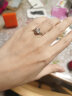 喜钻生日礼物铂金天使之吻活口可调节钻戒结婚求婚钻石戒指 晒单实拍图