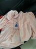 芬腾 珊瑚绒睡衣女冬季加厚法兰绒开衫加绒休闲秋冬款家居服套装 浅紫 S 实拍图