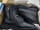 回力（Warrior）官方马丁靴女鞋秋冬保暖高帮英伦风厚底靴子女士潮流百搭皮靴35 实拍图