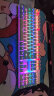 机械革命 耀·K330机械键盘 有线键盘 游戏键盘 金属面板104键混彩背光键盘 全键无冲 电脑键盘 蓝白色 青轴 实拍图