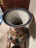垚罄 陶瓷粉彩落地大花瓶客厅工艺品摆件花艺 1米大花瓶酒店企业 锦绣满园 满花  90cm单根 配底座 实拍图
