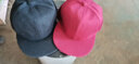诺芝萌纯色棒球帽子 男女士平沿帽嘻哈街舞鸭舌帽光身平檐帽NM298 酒红色 均码 可调节 实拍图