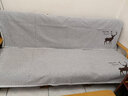 西漢（XIHAN）四季通用简约现代粗老布布艺防滑坐垫子北欧沙发垫套沙发巾 灰色 70*180cm 实拍图