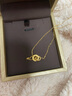 周六福5G工艺黄金项链幸福双环七夕礼物计价A0610116 约4.12g 40+5cm  实拍图