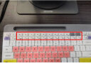升派 适用于 罗技专用 MK470 K580 台式机键盘保护膜无线笔记本电脑蓝牙膜贴罩套pebble MK470/K580五彩粉底膜 实拍图