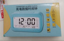 呈爱新款投影时钟数字大屏幕静音投射钟表创意多功能电子温湿度计闹钟 （充电款）白色智能闹钟 实拍图