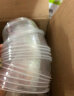 特美居一次性饭盒圆形透明塑料快餐盒加厚带盖打包盒餐具50套装1500ml 实拍图