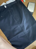 恒源祥高端男士休闲裤中老年长裤子宽松纯棉免烫秋冬加绒直筒高腰爸爸装 深蓝秋冬款 厚款 35 码二尺七五腰【建议145-155斤 实拍图