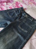 黛姿茹窄版加绒牛仔阔腿裤女秋冬2025新款女士高腰小个子九分牛仔裤子 复古蓝色长裤/加绒款 加绒 S (26) 【80-95斤】 实拍图