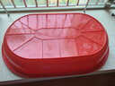 恋恋吾居 洗澡盆成人家用超大号浴桶儿童宝浴盆宠物长形椭圆加厚水产养殖 红色 1米加厚长盆(高度18cm) 实拍图