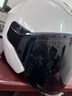 GSB摩托车头盔3C认证半盔男女用四季通用通勤踏板电动车头盔G268A 珍珠白配透明镜片+顺丰快递 L（56-58头围） 实拍图