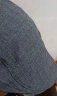 7PM男士鸭舌帽春秋男式帽子前进帽男中老年夏季鸭嘴贝雷帽男短舌脸大 格子深灰 可调节(56-59) 晒单实拍图