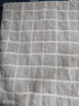 洁丽雅毛巾家纺 经典格纹系列新疆棉强吸水洗脸面巾 二条装 兰/灰 实拍图