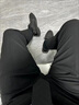 KEA商务西裤男修身职业免烫正装上班中腰垂感男士直筒休闲西装裤 黑色-常规款 32 实拍图