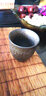 古石尊 仿古鎏金茶杯粗陶手工品茗杯日式窑变茶盏茶具杯子主人杯 鎏金 高口杯 大 实拍图