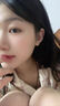 LnieerS999足银海蓝耳钉女轻奢气质高级感百搭耳环2025新款爆款秋冬耳饰 3mm海蓝锆石耳钉【S999足银】 实拍图