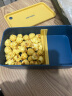 沃德百惠（WORTHBUY）保鲜盒食品级微波炉饭盒加热减脂餐盒上班族带饭密封便当盒 柠檬黄720ML 实拍图