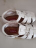 卡特兔儿童凉鞋夏季女宝宝公主鞋男婴童包头软底学步鞋 xz36白色16.5cm 实拍图