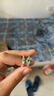 中国黄金（CHINA GOLD）S925银情窦初开绿芽戒指男女款情侣对戒情人节生日礼物送男女友 情窦初开绿芽戒指【情侣对戒】 实拍图