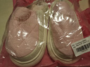 洁丽雅防水羽绒棉拖鞋男士冬季室内情侣居家保暖加绒防臭防滑棉鞋女秋冬 粉色 【1.0经典款 店长推荐】 38-39 【适合37-38码】 实拍图