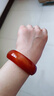 碧凤阁 玛瑙手镯 红色玉石手镯 加宽加厚女款手镯 实拍图