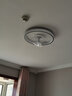 奥克斯（AUX） 智能卧室吸顶风扇灯吊扇灯现代简约客厅超薄隐形电扇灯带风扇 白玉款-变频+调光 全光谱 实拍图