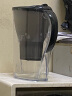 碧然德（BRITA）滤水壶Marella海洋系列2.4L雅典黑 1壶1芯 家用办公自来水过滤净水器 净水壶滤芯 原装进口 实拍图