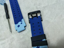 迪普尔适用小天才电话手表表带硅胶腕带z6/z8/q1a/d3/z7/z5/z9/d2儿童手表腕带可水洗拆卸【天蓝色】 实拍图
