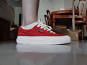 VISION STREET WEAR官方  FLAT TOP红柚色低帮翻毛皮帆布鞋滑板鞋男女鞋平底 西柚色 37 实拍图