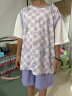 迪士尼（DISNEY）儿童女童短袖套装撞色篮球服运动两件套24夏DB321UE19紫160 晒单实拍图