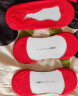 【3装】红色袜子女士夏季薄款船袜浅口隐形袜结婚大红色蕾丝棉袜硅胶防滑喜庆兔年本命年袜子结婚礼物 3双装(棉面+蕾丝面+蕾丝款) 35-39码 实拍图