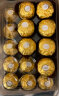 费列罗 巧克力 原装进口金莎杂莎节日福利 520情人节生日礼物送男/女友 T30粒 礼盒装 375g 实拍图
