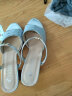 萱俪妮（XUANLINI）两穿凉拖鞋女2025新款凉鞋女士夏季中高跟粗跟室外穿鱼嘴百搭鞋子 银色-两穿凉拖6号 38 实拍图