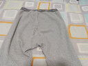 朵彩保暖裤男加厚加绒里绒纯棉男士冬季秋裤单件裤子彩棉 麻灰白竹节纹[单裤-男】 2XL 实拍图