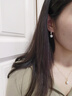 CHOMEL KINSEY 日韩珍珠耳环耳扣女气质520范高级感轻奢耳饰情人节520礼物 莫桑石耳环珍珠耳坠 实拍图
