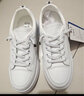 回力女鞋小白鞋女2024春季新款厚底百搭休闲鞋透气运动鞋子女潮流板鞋 【皮面】628Z-白色 35 实拍图