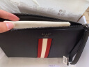 巴利（BALLY）男士MAKID皮革红白经典条纹手提包手拿包黑色 6302464 晒单实拍图