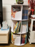 柯纳斯顿 360度旋转书架易学生落地简约现代落地书架创意办公收纳置物架 三层大号 实拍图