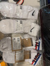耐克(NIKE)袜子男女同款 吸汗透气运动袜 短袜三双装DX5080-100白L 实拍图