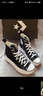 匡威（Converse）官方 Run Star Hike高帮帆布流星厚底鞋黑色166800C 166800C/黑色 42.5 实拍图
